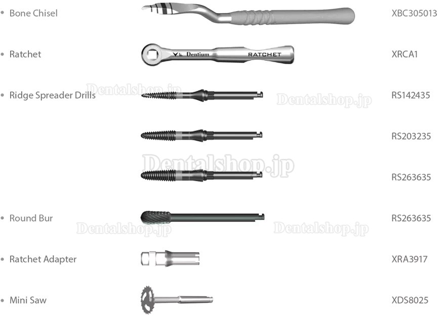 Dentium RS Kit (Ridge Spreader Kit) XRSK /Dental Implant Kit